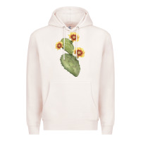 Pale Pink opuntia phaeacantha Premium Hoodie - LillyAllenDesigns