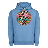 Pigment Pebble Blue hot mess express Urban Hoodie - MaliasSmallBusiness