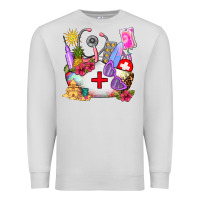 Dove Grey nurse  summer Premium Sweatshirt - AdoDesignShop