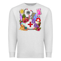 Oatmeal Heather nurse  summer Premium Sweatshirt - AdoDesignShop