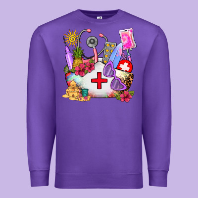 Nurse  Summer Premium Sweatshirt Designed By Adodesignshop