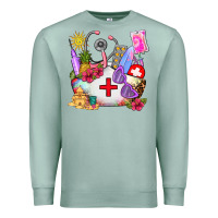 Seafoam nurse  summer Premium Sweatshirt - AdoDesignShop