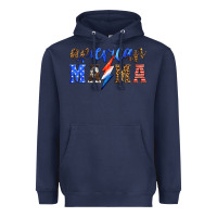 Navy american mama thunderbolt Heavyweight Hoodie - HRA Design Shop