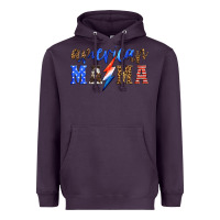 Plum american mama thunderbolt Heavyweight Hoodie - HRA Design Shop