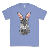 Colony Blue Bunny Face Classic Tee - RanaPortraitStore