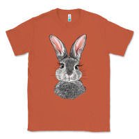 Copper Bunny Face Classic Tee - RanaPortraitStore