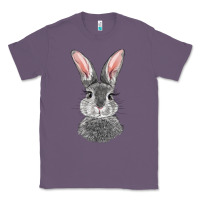 Lavender Bunny Face Classic Tee - RanaPortraitStore