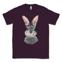 Plum Bunny Face Classic Tee - RanaPortraitStore
