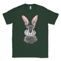 Sports Green Bunny Face Classic Tee - RanaPortraitStore