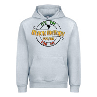 Heather Grey black history Urban Hoodie - MaliasSmallBusiness