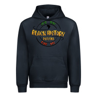 Navy black history Urban Hoodie - MaliasSmallBusiness