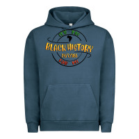 Pigment Midnight Navy black history Urban Hoodie - MaliasSmallBusiness