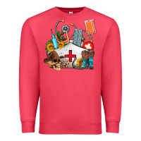 Cardinal nurse  summer Premium Sweatshirt - AdoDesignShop
