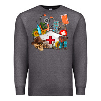 Charcoal Heather nurse  summer Premium Sweatshirt - AdoDesignShop