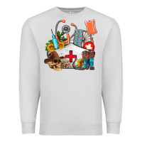 Dove Grey nurse  summer Premium Sweatshirt - AdoDesignShop