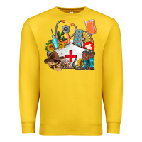 Lemon nurse  summer Premium Sweatshirt - AdoDesignShop