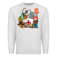 Oatmeal Heather nurse  summer Premium Sweatshirt - AdoDesignShop