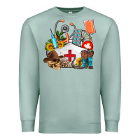 Seafoam nurse  summer Premium Sweatshirt - AdoDesignShop