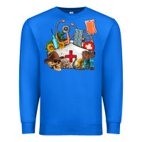 True Royal nurse  summer Premium Sweatshirt - AdoDesignShop