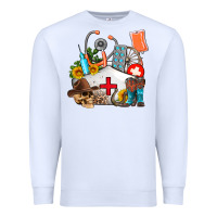 White nurse  summer Premium Sweatshirt - AdoDesignShop