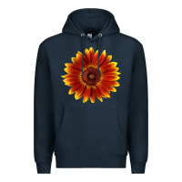 Navy little becka sunflower Premium Hoodie - LillyAllenDesigns