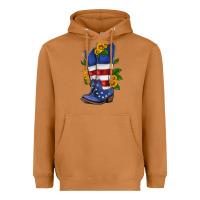 Meerkat american cowboy boot with sunflower Heavyweight Hoodie - HRA Design Shop