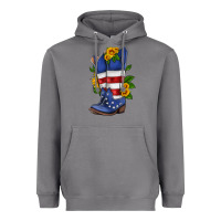 Storm american cowboy boot with sunflower Heavyweight Hoodie - HRA Design Shop