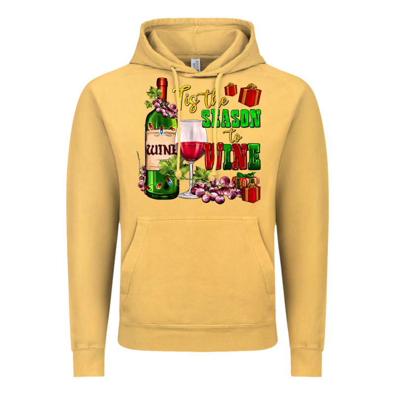 Tis The Season To Wine Vintage Hoodie by AdoDesignShop | Teevron