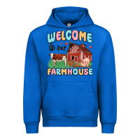 Cobalt welcome to our farmhouse Urban Hoodie - MaliasSmallBusiness
