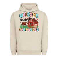 Pigment French Oak welcome to our farmhouse Urban Hoodie - MaliasSmallBusiness