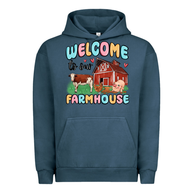 Welcome To Our Farmhouse Urban Hoodie by MaliasSmallBusiness | Teevron