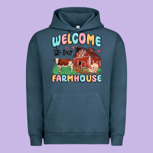 Welcome To Our Farmhouse Urban Hoodie Designed By Maliassmallbusiness