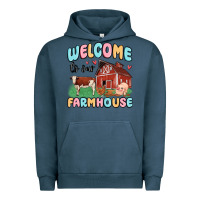 Pigment Midnight Navy welcome to our farmhouse Urban Hoodie - MaliasSmallBusiness