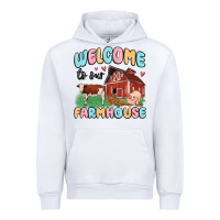 White welcome to our farmhouse Urban Hoodie - MaliasSmallBusiness