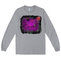 Heather Grey Halloween background Long Sleeve Tee - RanaPortraitStore