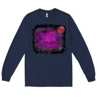 Navy Halloween background Long Sleeve Tee - RanaPortraitStore