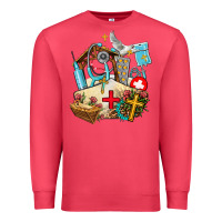 Cardinal nurse  cross and jesus Premium Sweatshirt - AdoDesignShop