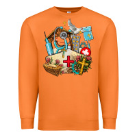 Carrot nurse  cross and jesus Premium Sweatshirt - AdoDesignShop