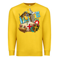 Lemon nurse  cross and jesus Premium Sweatshirt - AdoDesignShop