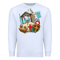 White nurse  cross and jesus Premium Sweatshirt - AdoDesignShop
