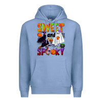 Colony Blue Sweet and spooky Premium Hoodie - NancyCooperArtShop