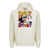Oatmeal Heather Sweet and spooky Premium Hoodie - NancyCooperArtShop