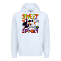White Sweet and spooky Premium Hoodie - NancyCooperArtShop