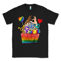 Black pride rainbow cupcake Classic Tee - texasbilliewilder