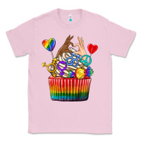 Bubblegum Pink pride rainbow cupcake Classic Tee - texasbilliewilder