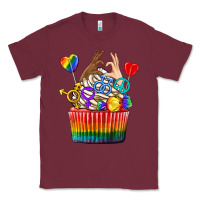 Burgundy pride rainbow cupcake Classic Tee - texasbilliewilder