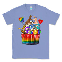 Colony Blue pride rainbow cupcake Classic Tee - texasbilliewilder