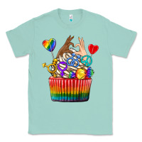 Seafoam pride rainbow cupcake Classic Tee - texasbilliewilder