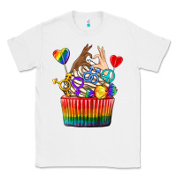 White pride rainbow cupcake Classic Tee - texasbilliewilder