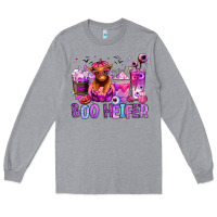 Heather Grey Halloween boo Heifer coffee cups Long Sleeve Tee - RanaPortraitStore